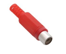 Gniazdo RCA CHINCH czerwone plastik (4szt)