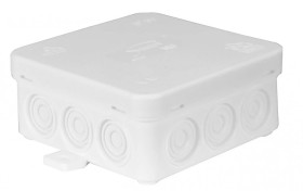 Puszka n/t hermetyczna z dławicą zintegrowaną 85x85x39mm IP54 biała N6 83006006