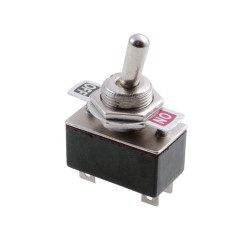 Przełącznik KN3-2 2-pozycyjny ON-OFF+OFF-ON, bistabilny, 2A, 250V AC, czarny