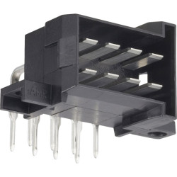 TE 828801-5 MCP Tab Header Left PCB Mount Right Angle 5.6mm Pitch Tin 2x7P Black