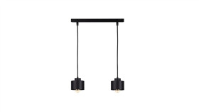 Lampa Nowoczesa Wisząca 2Xe27 Simply Black