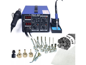 Spawarka do plastiku 852D+ 20DYSZ 1KG PLASTIKU BUT SIATKA