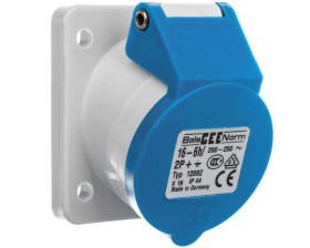 Gniazdo tablicowe skośne 16A 3p 230V 6h IP44 12092