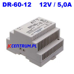 Zasilacz na szynę DR-60-12 ( 60W, 12V, 5,0A )