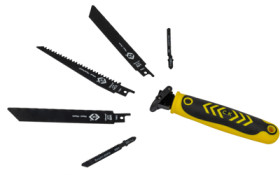 Multiple saw, 6, 18, 24 teeth per inch, L 150 mm, wood, metal, plastic, plasterboard, T0820A