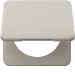 Integro Ramka pojedyncza z pokrywą biały połysk 9182809