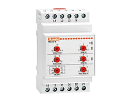 Przekaźnik nadzorczy napięcia, napięcia minimalne i maksymalne, zanik fazy, niewłaściwa kolejność faz, 380-440 VAC PMV50NA440