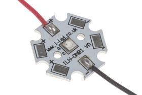 Tablica LED IHH-OM01-DEBL-SC221-WIR200. , 1A, 2.75 → 3.25V, kolor: Niebieski 610mW, ILS, IHH-OM01