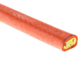 Zestaw grzewczy wydajność: 40W/m długość 100m 240V ac +200°C RS PRO Guma silikonowa