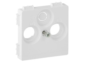 VALENA LIFE Plakietka TV-RD-SAT do gniazd telewizyjnych innych producentów biała 754800 LEGRAND