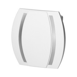 Dzwonek przewodowy 230V Gong BIM-BAM KAMELEON biało-srebrny OR-DP-VD-163/W-G