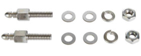 Locking bolt, size D-Sub 1 (DE), D-Sub 2 (DA), D-Sub 3 (DB) for rear panel mounting, for appliance plate thickness 0.8-1.3 mm, t