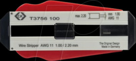 T3756 20 Precision strippers, wire Ø 0.20 mm AWG 32