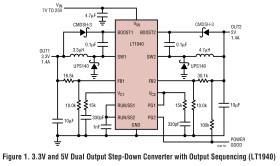 Dual Monolithic 1.4A, 1.1MHz Step-Down Switching Regulator