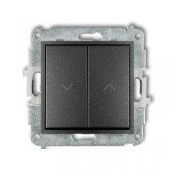 MINI Przycisk żaluzjowy grafitowy 11MWP-8