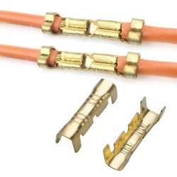Non-insulated Wire Clamp Connector - for 0.3-1.5mm2 Cable - 10 pcs