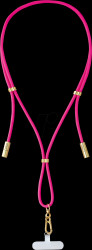 7991004 Intenso Charging Lanyard, nylon, neon pink