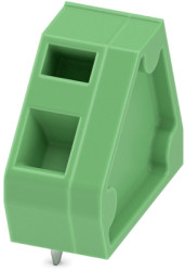 PCB terminal, 1 pole, pitch 5.08 mm, AWG 24-14, 16 A, spring-clamp connection, green, 1706701