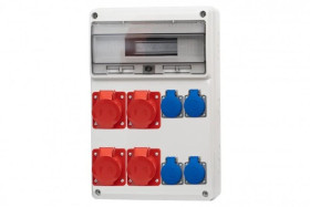 Rozdzielnica LEGATO 16M - gniazda 4x16A 5p, 4x230V /16 modułów/