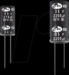 RD2C106M1012MBB128 Elko, radial, 10 µF, 160 V, 105°, RM 5