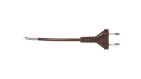 Przewód Przyłączeniowy Bez Wyłącznika 190Cm Brązowy Sp-190/2X0,5/-Bra...