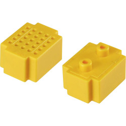 TruComponents 654955 Breadboard Yellow Pins:25 (L x W) 20 mm x 15 mm