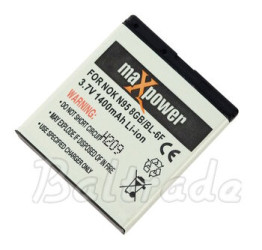 Bateria maXpower do Nokia N95 8GB Li-ion 1400mAh