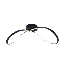 Lampa sufitowa ERDA kolor czarny aluminium/metal, LED 2000 Lm barwa regulowana IP20 19600C-BK Zuma Line