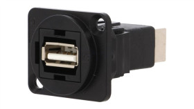 Łącznik Usb A - Usb B 2.0 Ft Metal 19X24mm Cp30209nmb