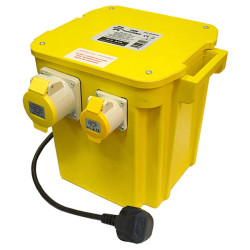 Faithfull Power Plus FPPTRAN5 Transformer 5kVA Triple Outlet