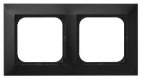 IMPRESJA Ramka podwójna czarny metalik R-2Y/33