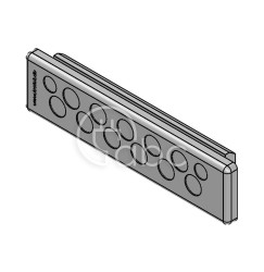 Przepust kablowy niedzielony KEL-DP-E, na 13 przewodów, 43581