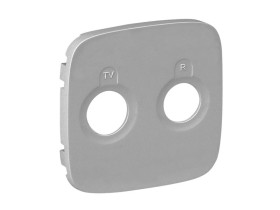 VALENA ALLURE Plakietka aluminium gniazda zakończeniowego TV-RD 754787 LEGRAND