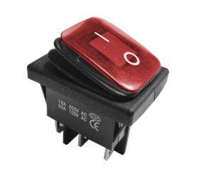 PRZEL.KCD4-B 16A 250V ON-ON IP65 CZERW.
