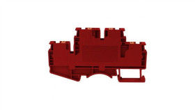 Złączka Szynowa Zaciskowa Czerwona 4Mm2 2-Piętrowa 4-Przewodowa