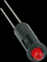 26.948.023 LED, wired, 3 mm, red, snap-in fixing, Ø5 mm,