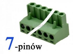 Listwa montaż. kątowa 7-zacisk. żeńska r =5,08