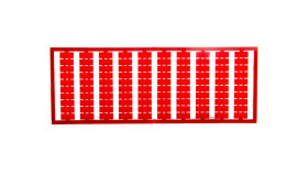 Ramka Z Oznacznikami Bez Nadruku Czerwona 209-501/000-005 /5Szt./