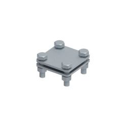 Złącze 55x55 do bednarki L30 4-śrubowe StZn 115112 Gromtor