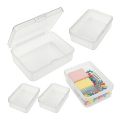 5x Plastikowy Pojemniczek z Zamknięciem 85x61x25mm Pudełeczko Organizer