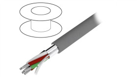 1215C-Sl005 Przewód Na Rolce 30,5M Ekranowany Alpha Essential 5X24awg Folia...