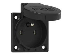 Gniazdo 16A 3P 230V czarne p-nova+ z bolcem IP54 1040-0ss PCE