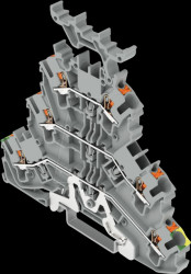 2202-3257 Three-tier feed-through terminal, dia. 0.25 - 2.5 mm, PE/L/L