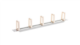 Organizer Kabli 19 1U Z 5 Uchwytami - Typ B Szary Lenberg Ak-1202-S
