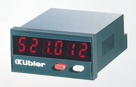 Licznik godzin, minut, sekund 10→ 30 V DC Resetowanie Elektryczny, ręczny Kübler LED 6-cyfrowy Licznik