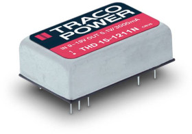 TracoPower THD 15-2423N Przetwornica DC/DC, do PCB 24 V/DC 15 V/DC, -15 V/DC 500 mA 15 W Ilość wyjść: 2 x Content 1 szt.