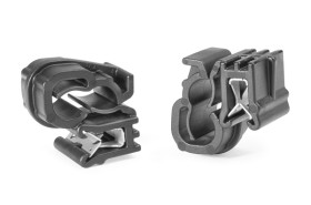 Spinka do kabli 6.8mm 21.9 x 14 x 20.9mm materiał: Nylon 66 Czarny rozdzielacze +125°C