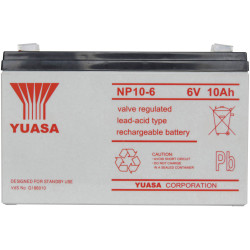 Yuasa REC10-12 VRLA Battery 12V 10Ah Low Self-Discharge AGM 151x112x65mm