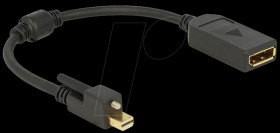 62638 mini Displayport 1.2 male screw > DP-female 4K