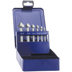 Eventus by Exact 05540 Countersink Set 6-Piece, HSS, Cylinder Shank
